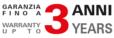 3 anni* di garanzia prodotto